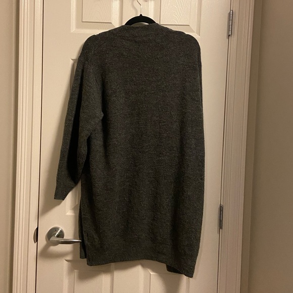 H&M long grey cardigan - Picture 3 of 5